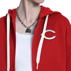 Cincinnati Reds Starter Women's Wishbone Full-Zip Hoodie - MLB