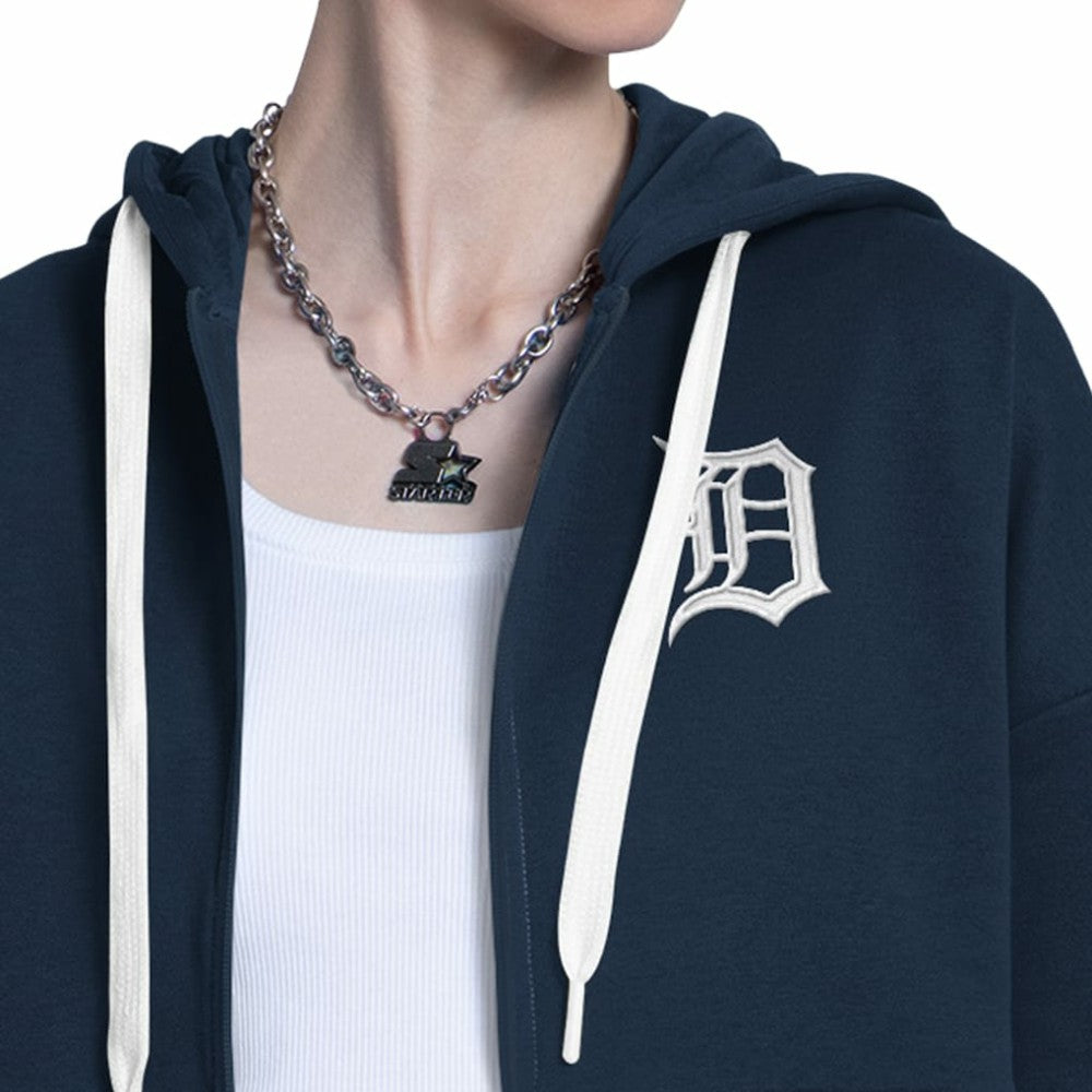 Detroit Tigers Starter Women's Wishbone Full-Zip Hoodie - MLB