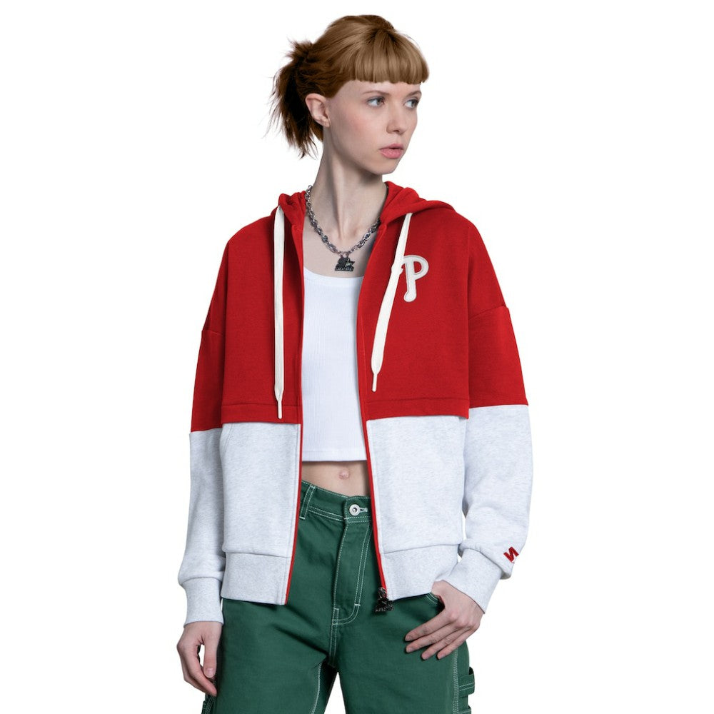 Philadelphia Phillies Starter Women's Wishbone Full-Zip Hoodie - MLB