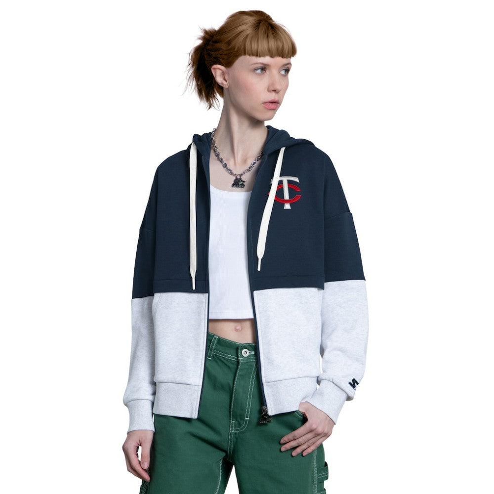 Minnesota Twins Starter Women's Wishbone Full-Zip Hoodie - MLB