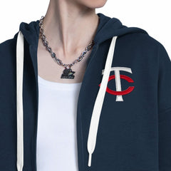 Minnesota Twins Starter Women's Wishbone Full-Zip Hoodie - MLB