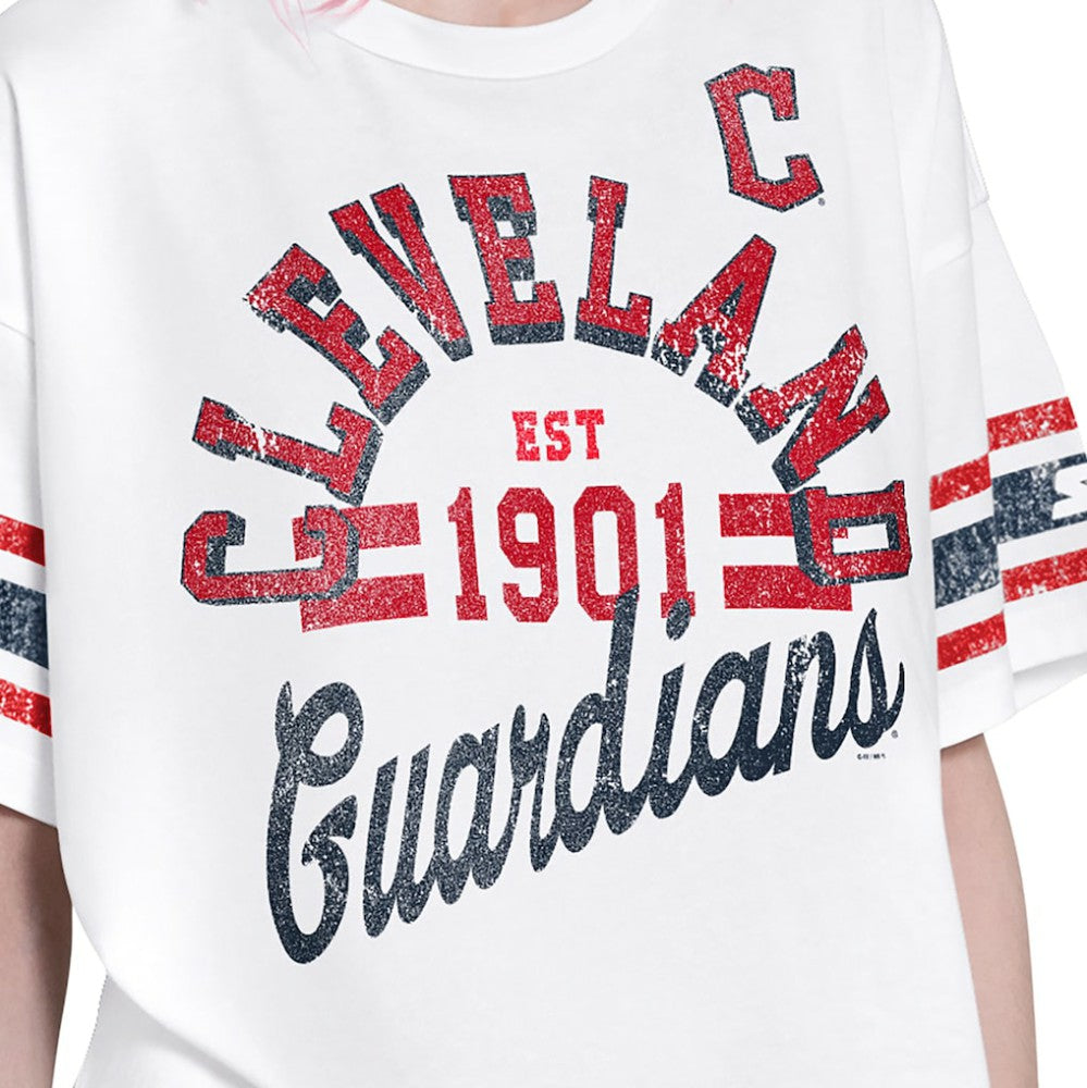 Cleveland Guardians Starter Women's Cropped Hurry Up Offense T-Shirt - MLB