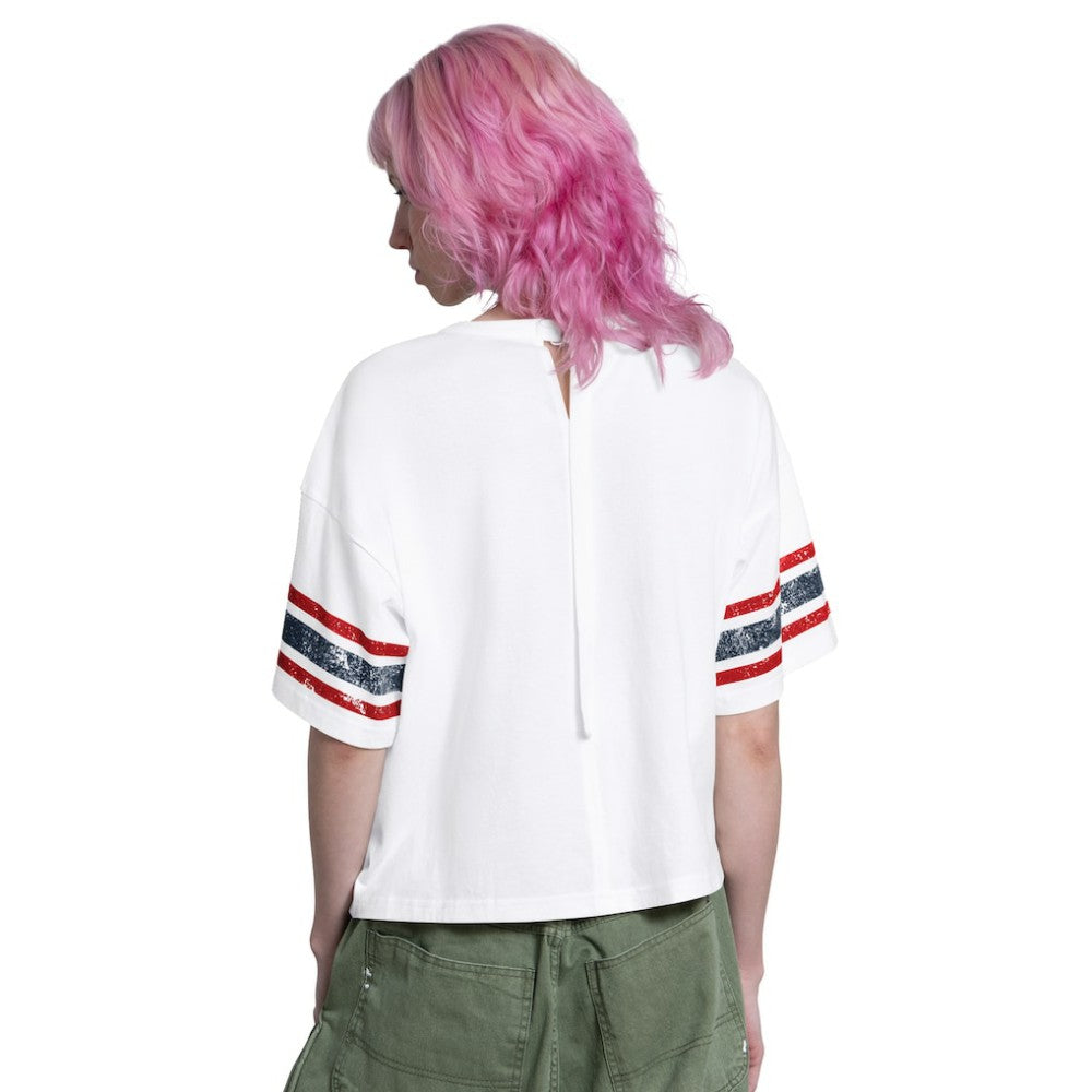 Atlanta Braves Starter Women's Cropped Hurry Up Offense T-Shirt - MLB