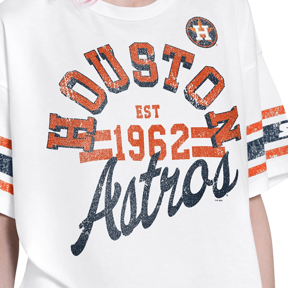 Houston Astros Starter Women's Cropped Hurry Up Offense T-Shirt - MLB
