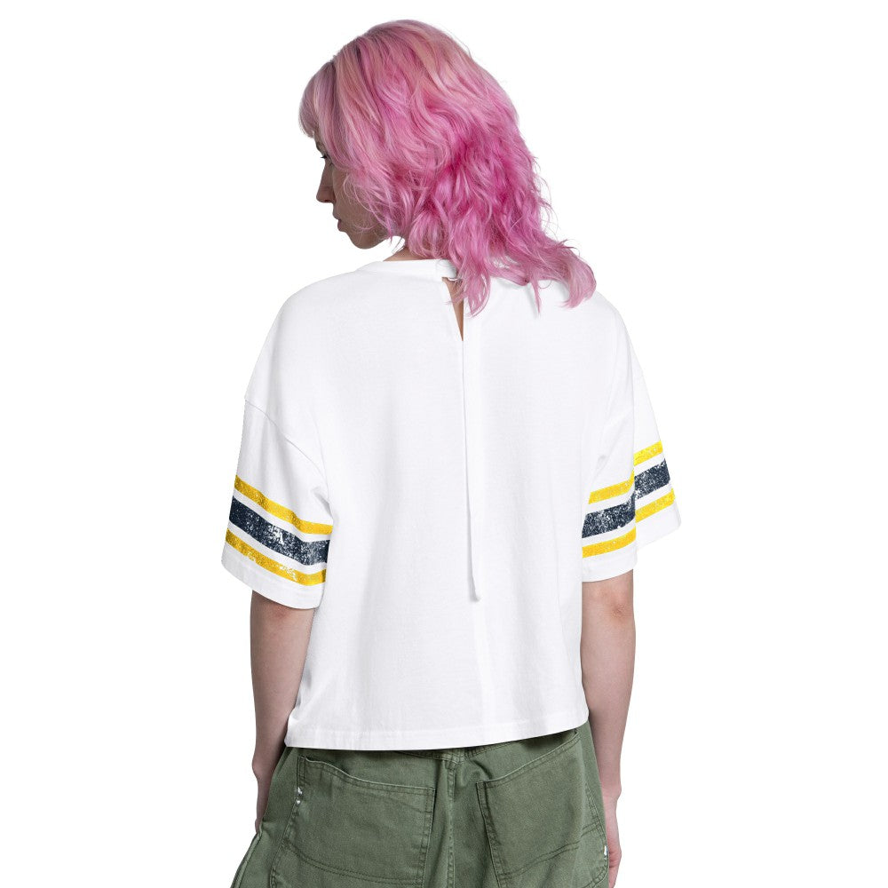 Milwaukee Brewers Starter Women's Cropped Hurry Up Offense T-Shirt - MLB