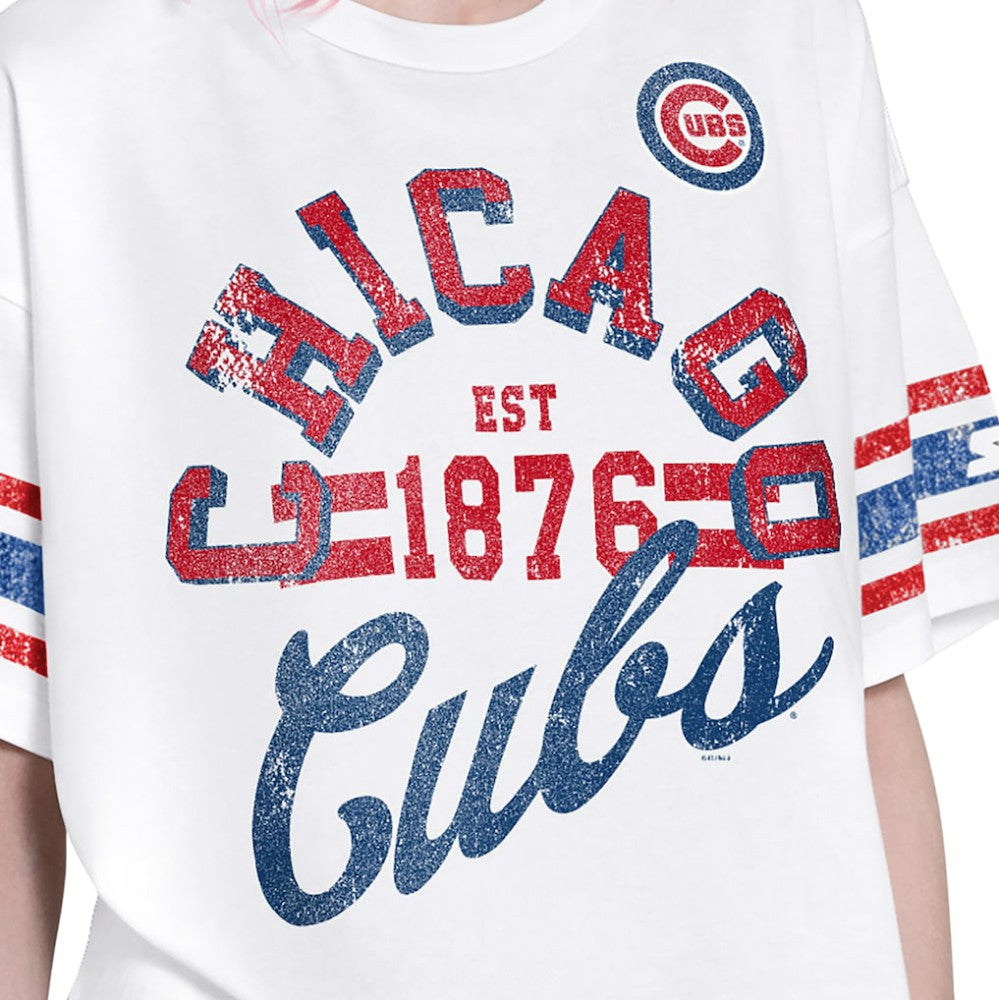 Chicago Cubs Starter Women's Cropped Hurry Up Offense T-Shirt - MLB