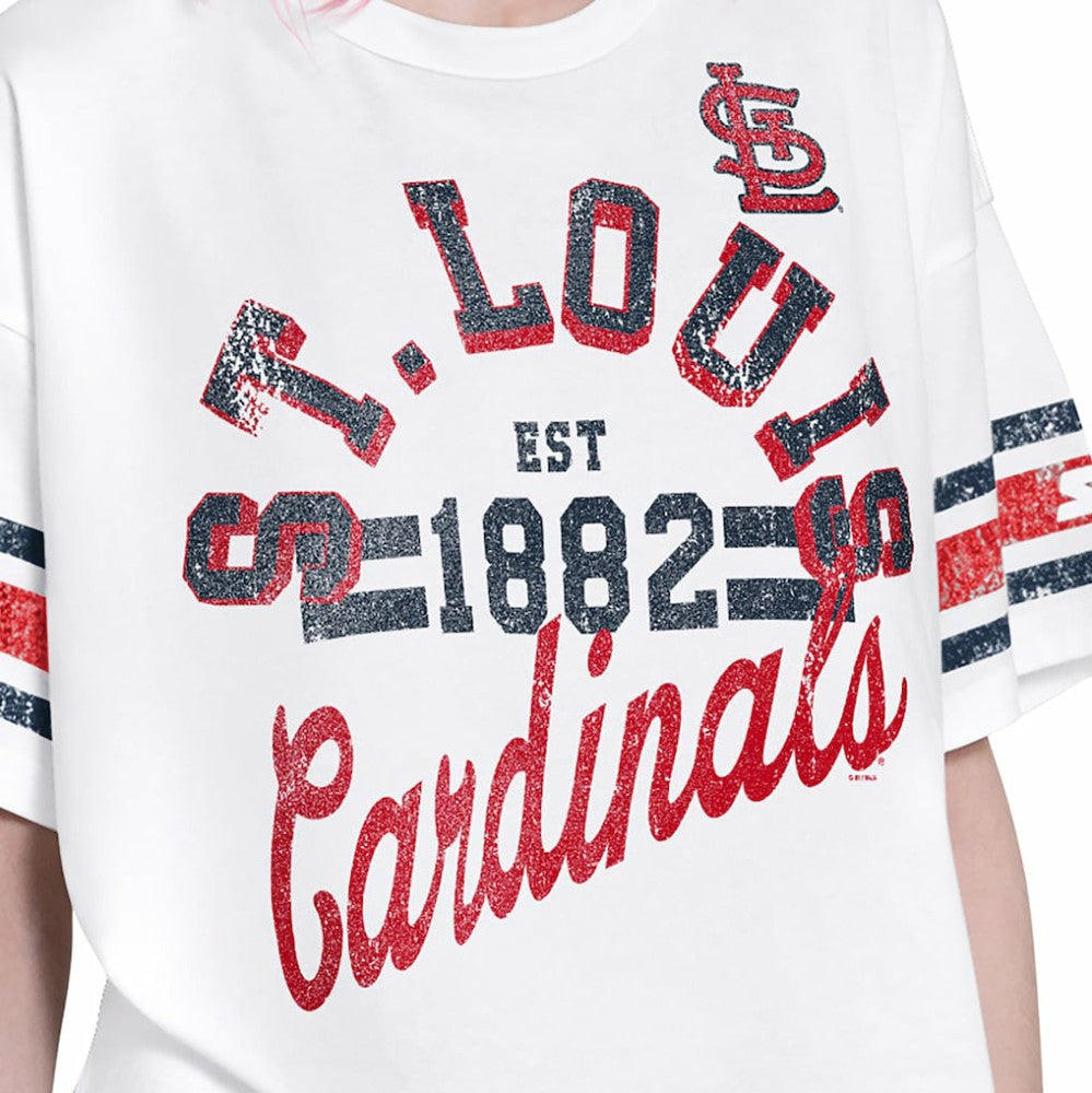 St. Louis Cardinals Starter Women's Cropped Hurry Up Offense T-Shirt - MLB