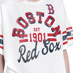 Boston Red Sox Starter Women's Cropped Hurry Up Offense T-Shirt - MLB