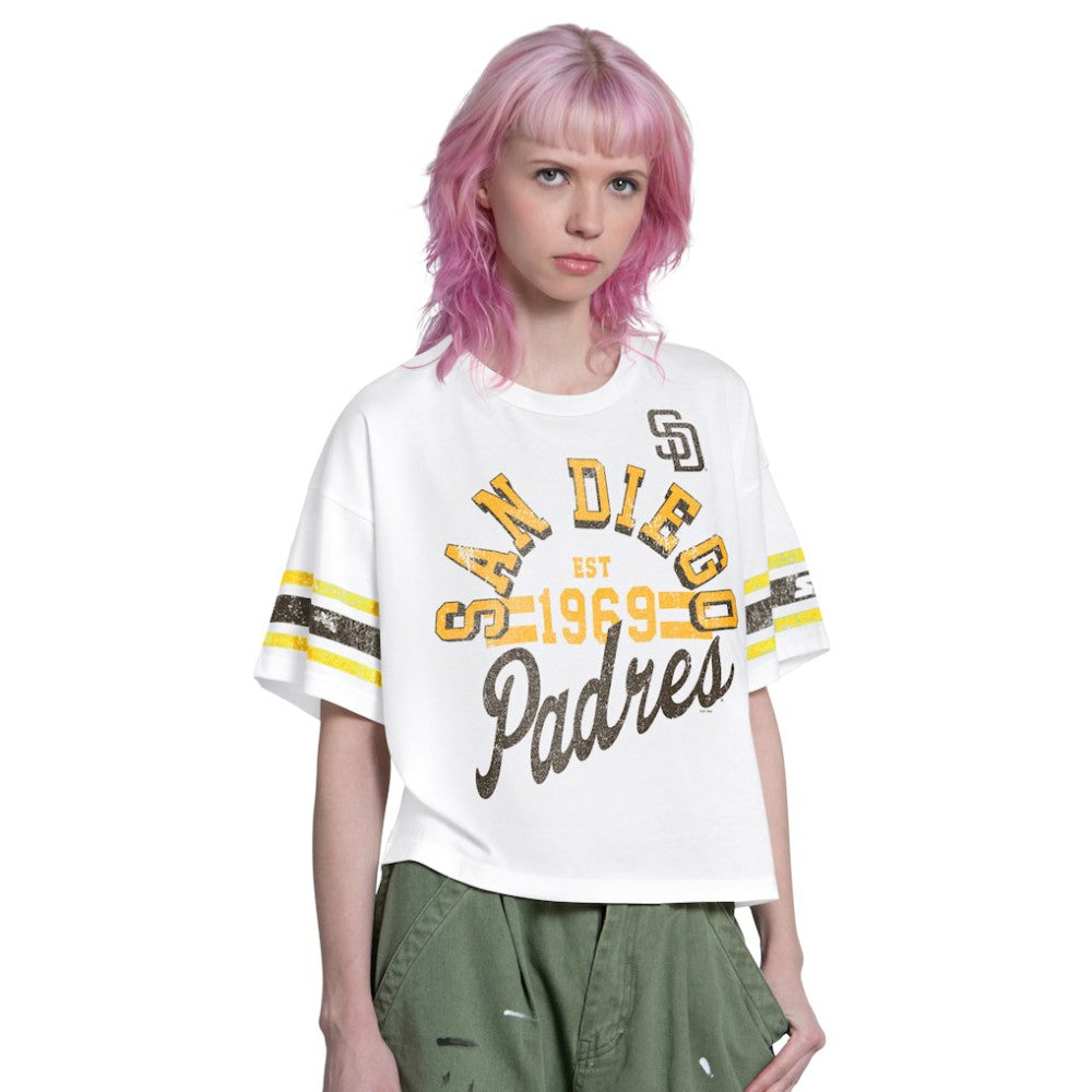 San Diego Padres Starter Women's Cropped Hurry Up Offense T-Shirt - MLB