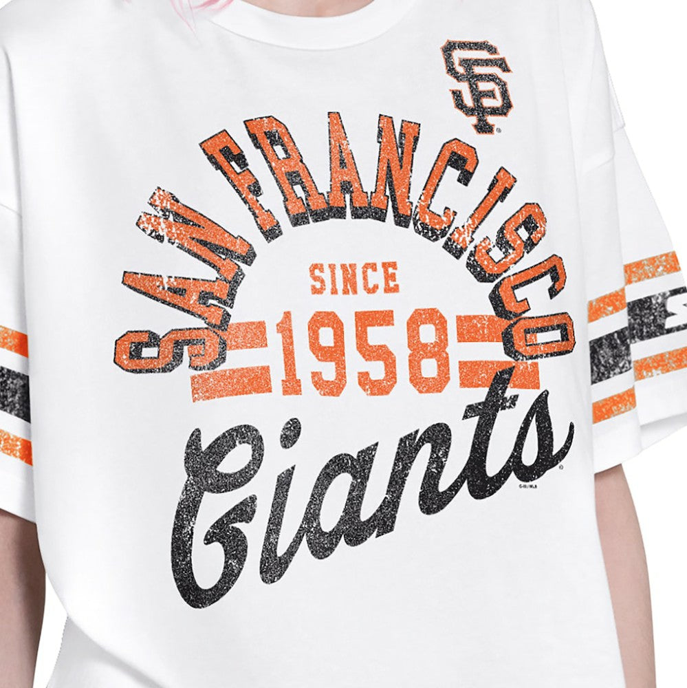 San Francisco Giants Starter Women's Cropped Hurry Up Offense T-Shirt - MLB