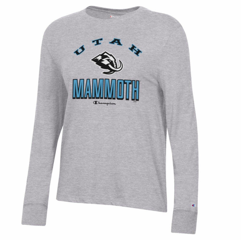 Utah Mammoth Champion Women's Core Long Sleeve T-Shirt - Gray - NHL