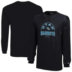 Utah Mammoth Champion Youth Jersey Long Sleeve T-Shirt - Black - NHL