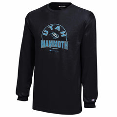 Utah Mammoth Champion Youth Jersey Long Sleeve T-Shirt - Black - NHL
