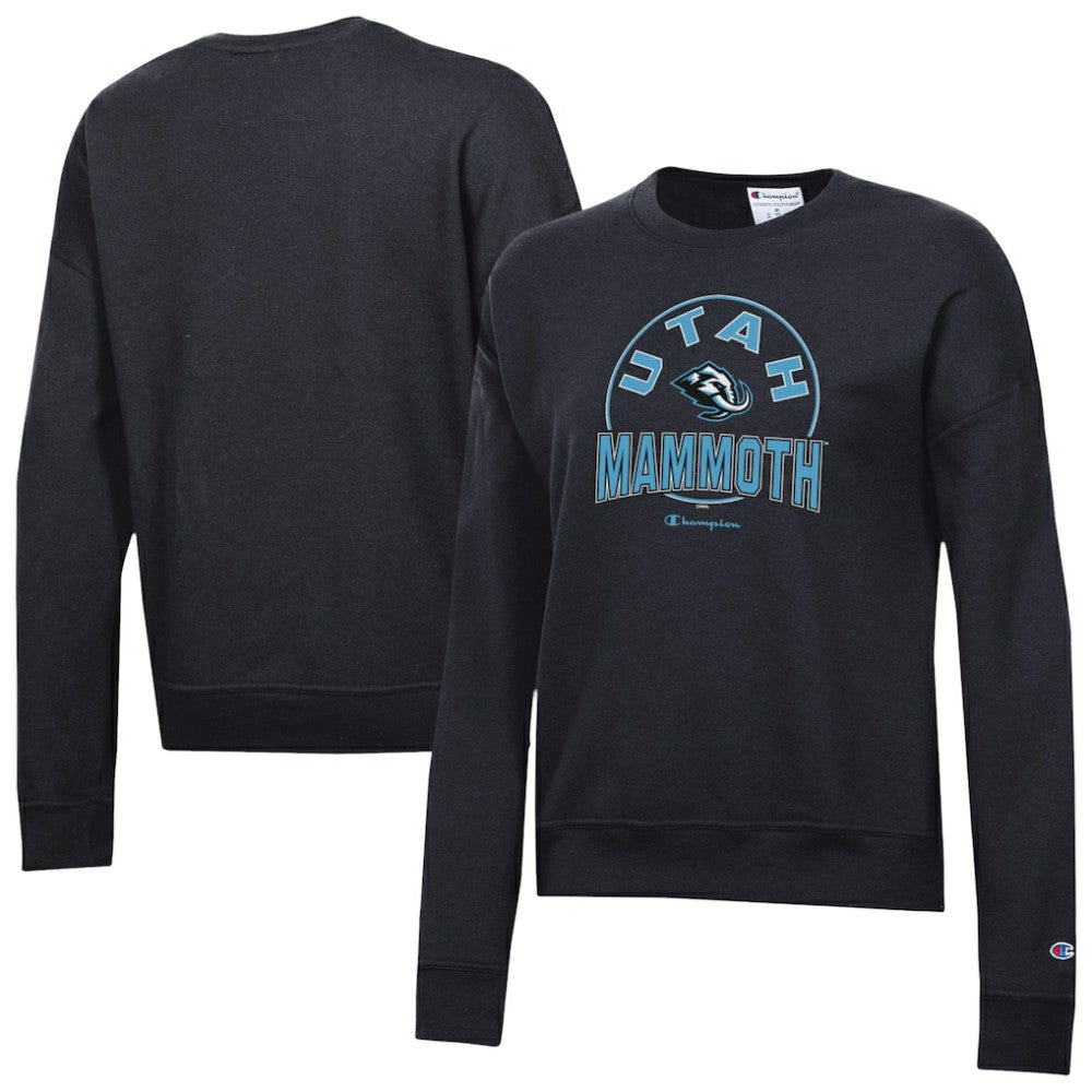 Utah Mammoth Champion Women's Powerblend Fleece Sweatshirt - Black - NHL
