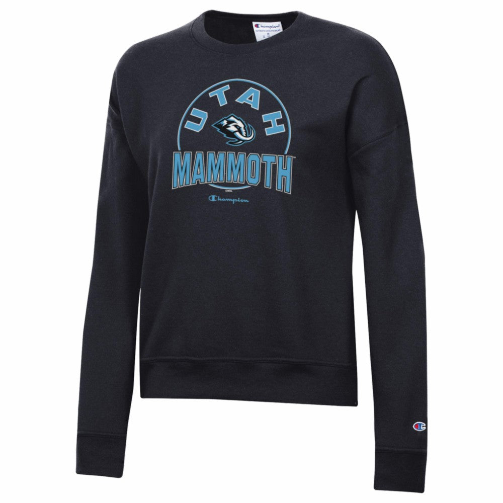 Utah Mammoth Champion Women's Powerblend Fleece Sweatshirt - Black - NHL