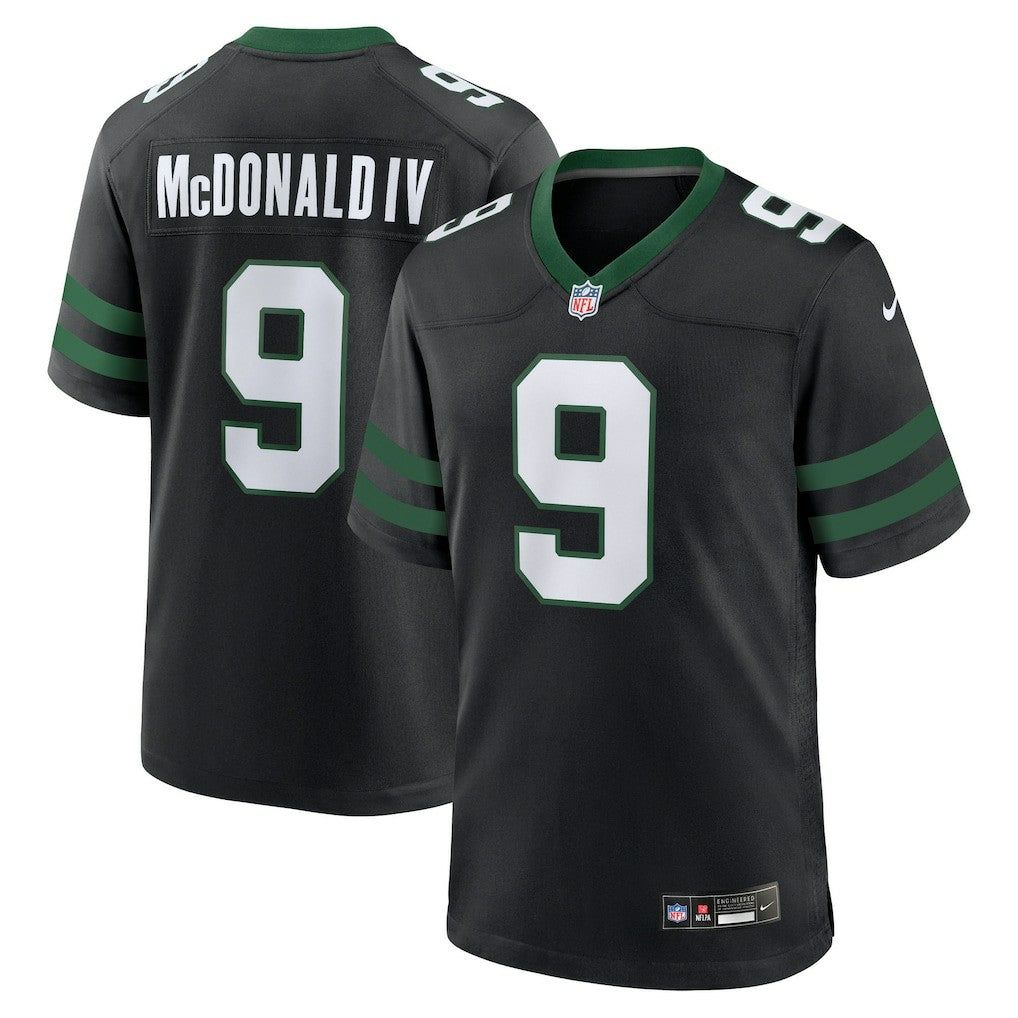 Will McDonald IV New York Jets Alternate Game Jersey Legacy Black | Nike for Sale