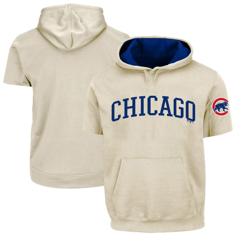 Chicago Cubs Profile Big & Tall Contrast Short Sleeve Hoodie - MLB
