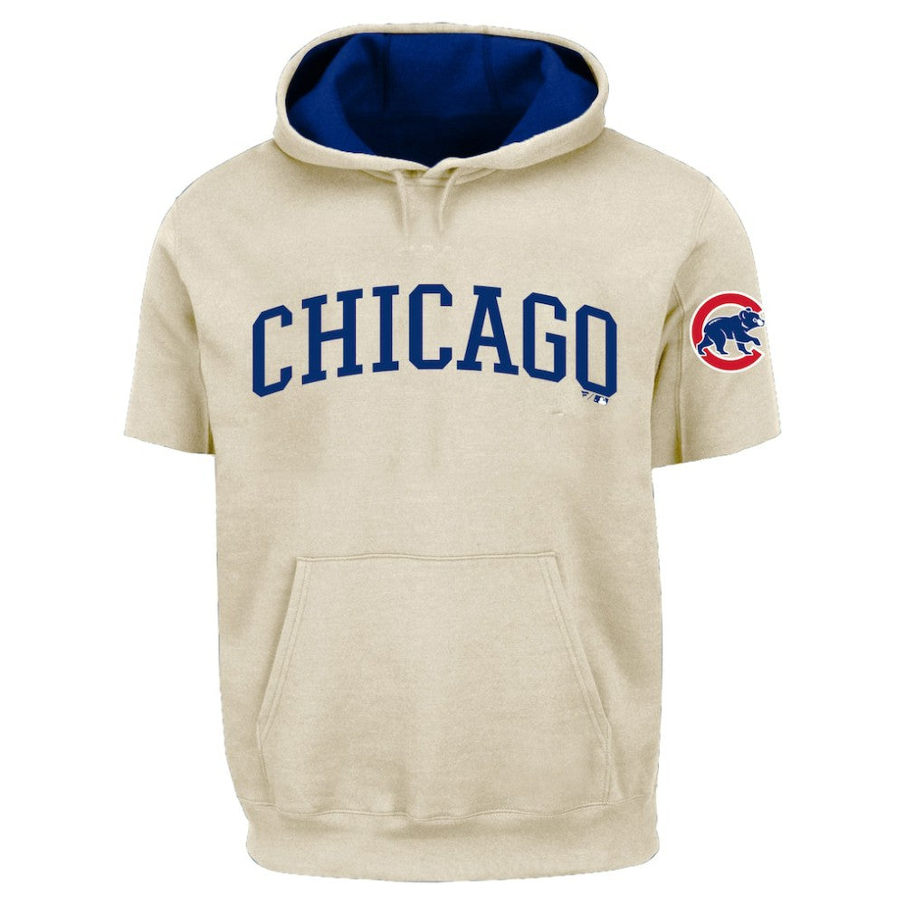 Chicago Cubs Profile Big & Tall Contrast Short Sleeve Hoodie - MLB