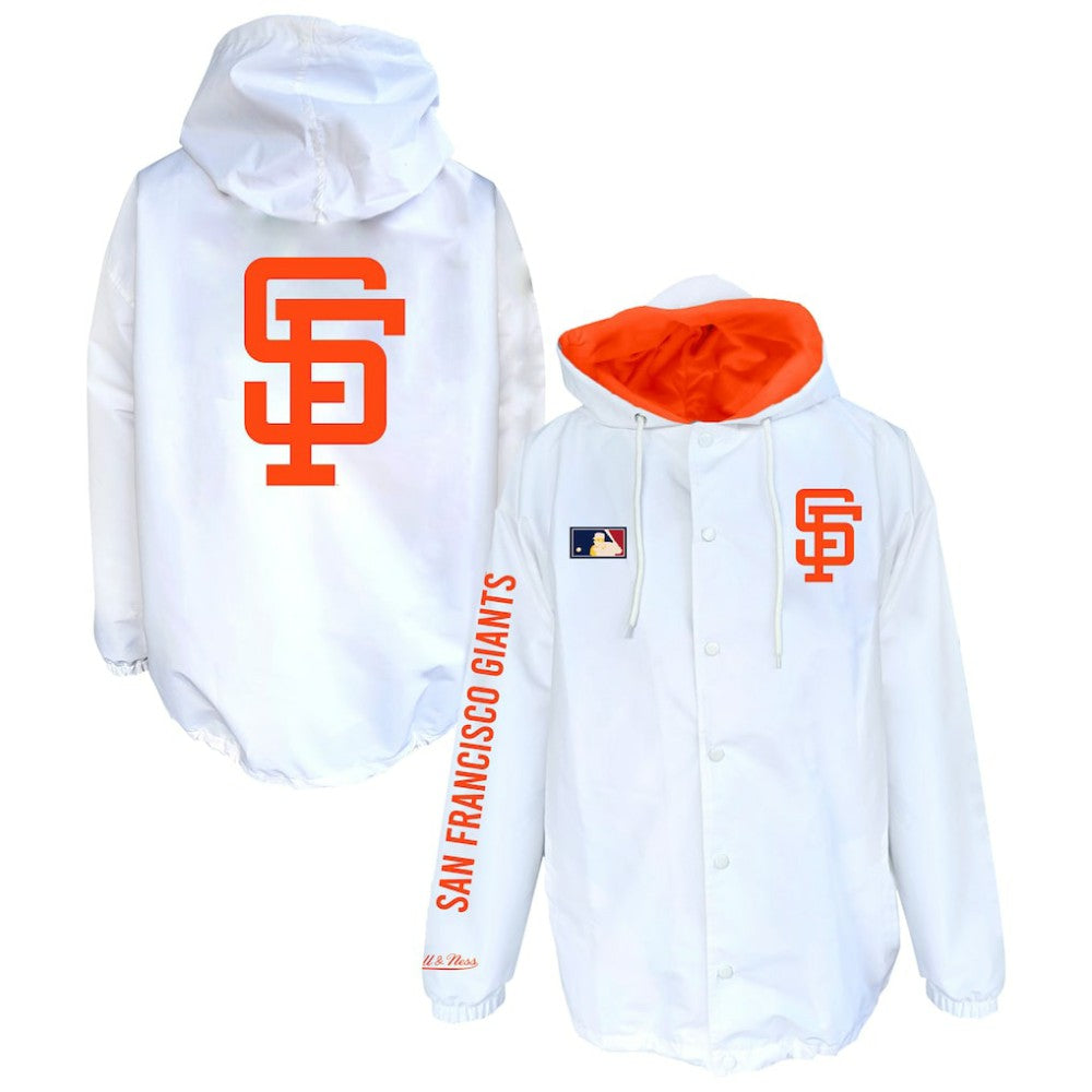 San Francisco Giants Mitchell & Ness Big & Tall Full-Snap Hooded Jacket - MLB