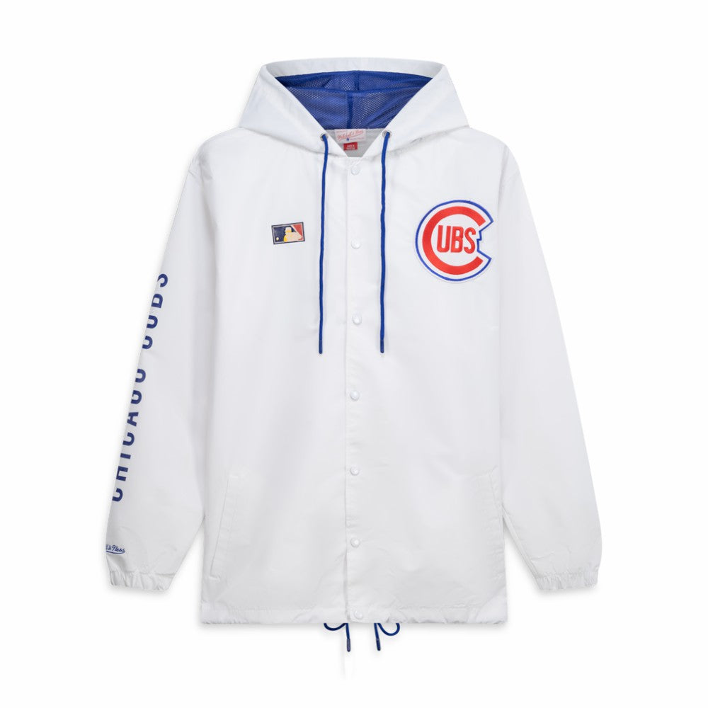Chicago Cubs Mitchell & Ness Big & Tall Full-Snap Hooded Jacket - MLB