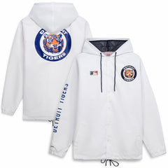Detroit Tigers Mitchell & Ness Big & Tall Full-Snap Hooded Jacket - MLB