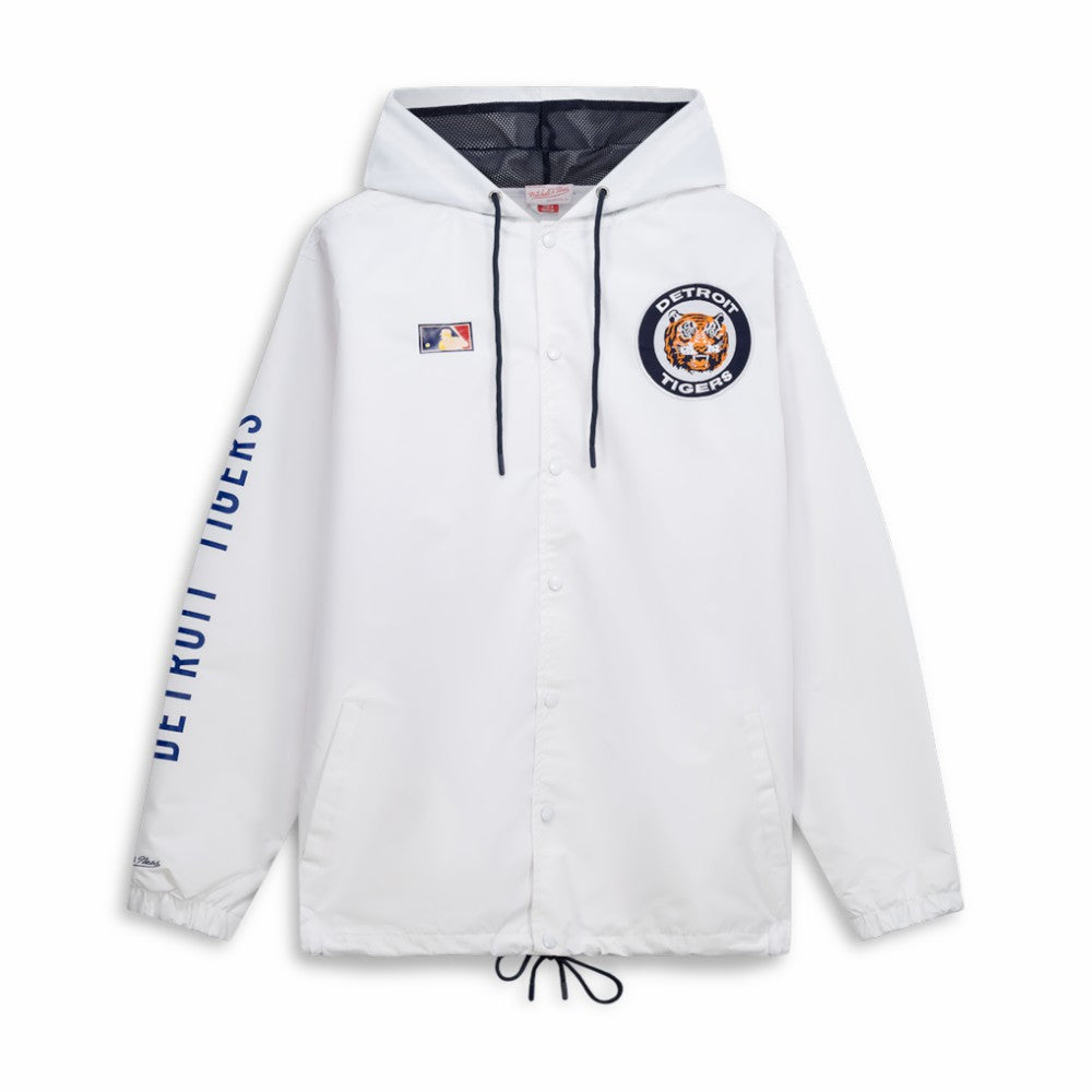 Detroit Tigers Mitchell & Ness Big & Tall Full-Snap Hooded Jacket - MLB