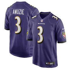 Chidobe Awuzie Baltimore Ravens Team Game Jersey Purple | Nike for Sale