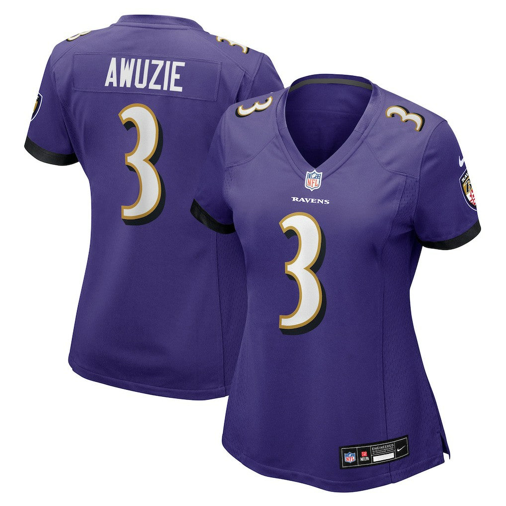 Chidobe Awuzie Baltimore Ravens Women's Team Game Jersey Purple | Nike for Sale
