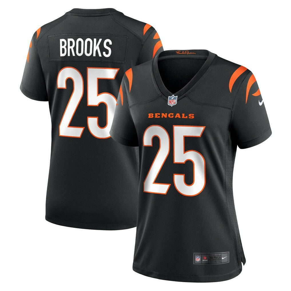Tahj Brooks Cincinnati Bengals Women's Team Game Jersey Black | Nike for Sale