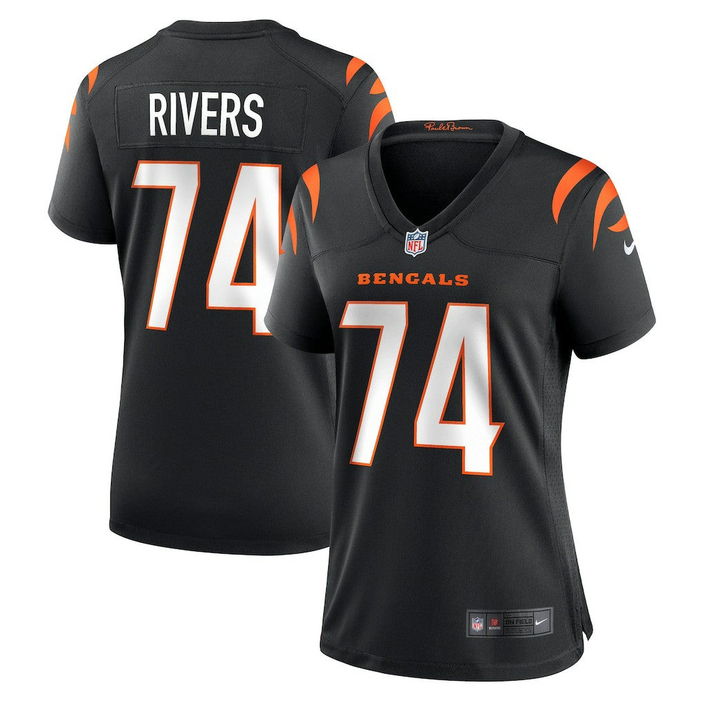 Jalen Rivers Cincinnati Bengals Women's Team Game Jersey Black | Nike for Sale