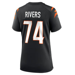 Jalen Rivers Cincinnati Bengals Women's Team Game Jersey Black | Nike for Sale