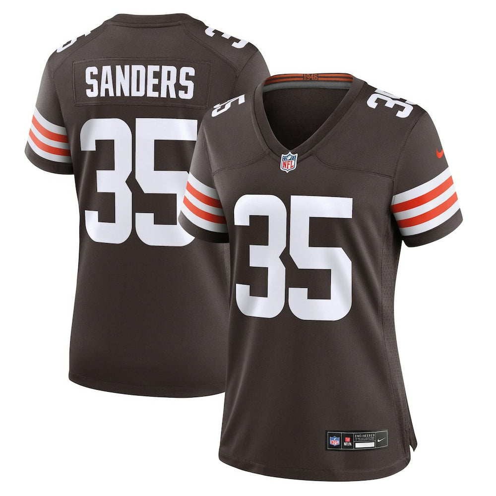 Raheim Sanders Cleveland Browns Women's Team Game Jersey Brown | Nike for Sale