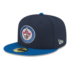 Winnipeg Jets New Era Core Logo Two-Tone 59FIFTY Fitted Hat - Navy - NHL