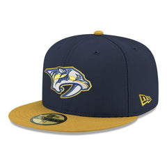 Nashville Predators New Era Core Logo Two-Tone 59FIFTY Fitted Hat - Navy - NHL