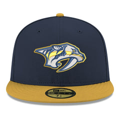 Nashville Predators New Era Core Logo Two-Tone 59FIFTY Fitted Hat - Navy - NHL