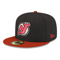 New Jersey Devils New Era Core Logo Two-Tone 59FIFTY Fitted Hat - Black - NHL