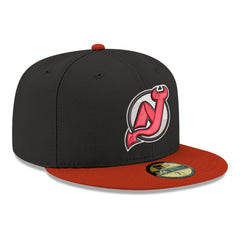 New Jersey Devils New Era Core Logo Two-Tone 59FIFTY Fitted Hat - Black - NHL