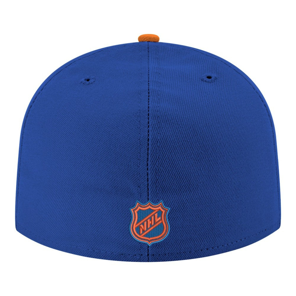 New York Islanders New Era Core Logo Two-Tone 59FIFTY Fitted Hat - Blue - NHL