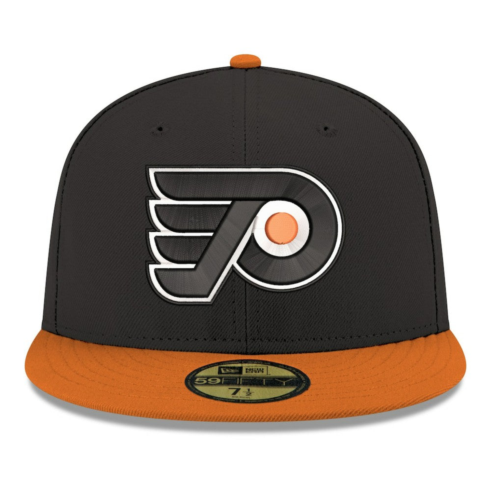 Philadelphia Flyers New Era Core Logo Two-Tone 59FIFTY Fitted Hat - Black - NHL