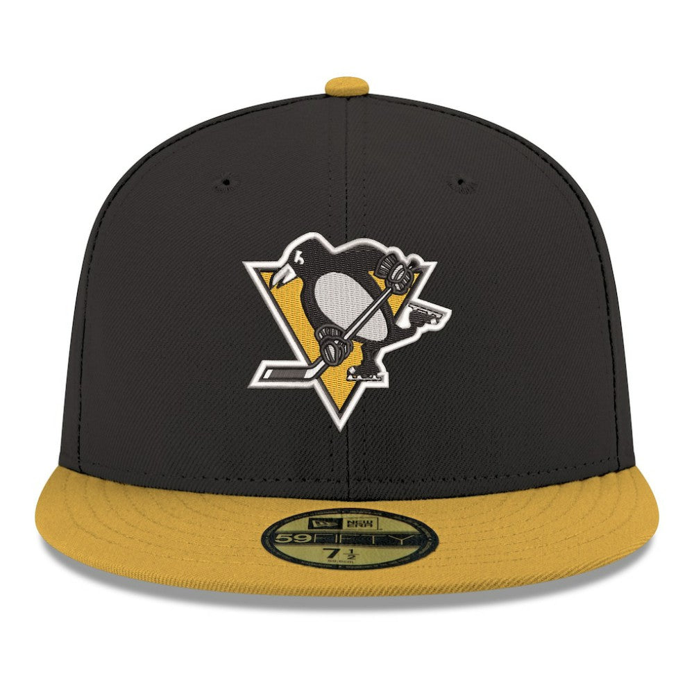 Pittsburgh Penguins New Era Core Logo Two-Tone 59FIFTY Fitted Hat - Black - NHL