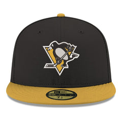 Pittsburgh Penguins New Era Core Logo Two-Tone 59FIFTY Fitted Hat - Black - NHL