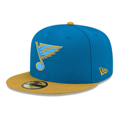 St. Louis Blues New Era Core Logo Two-Tone 59FIFTY Fitted Hat - Blue - NHL