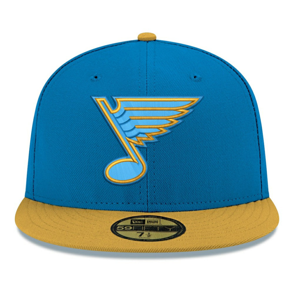 St. Louis Blues New Era Core Logo Two-Tone 59FIFTY Fitted Hat - Blue - NHL
