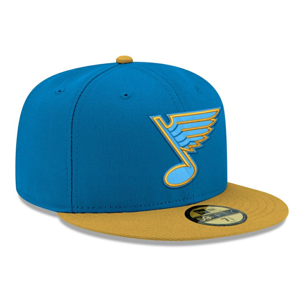 St. Louis Blues New Era Core Logo Two-Tone 59FIFTY Fitted Hat - Blue - NHL