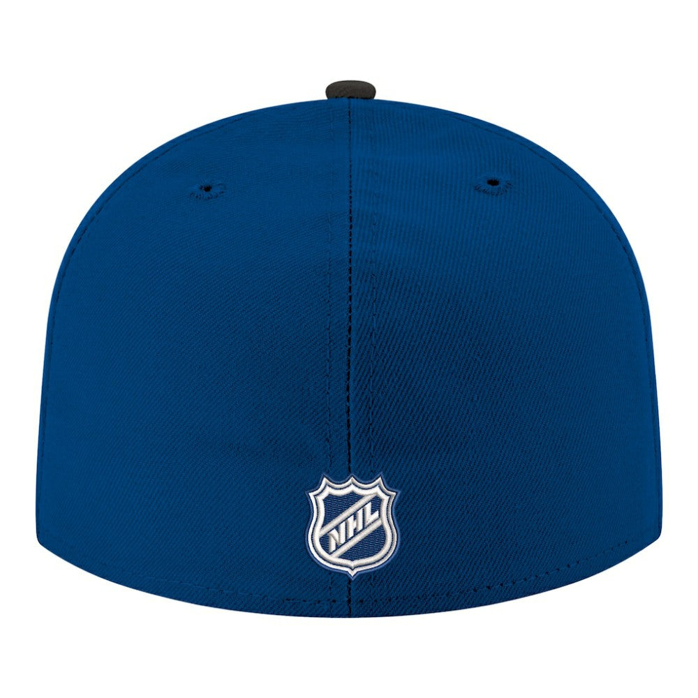 Tampa Bay Lightning New Era Core Logo Two-Tone 59FIFTY Fitted Hat - Blue - NHL
