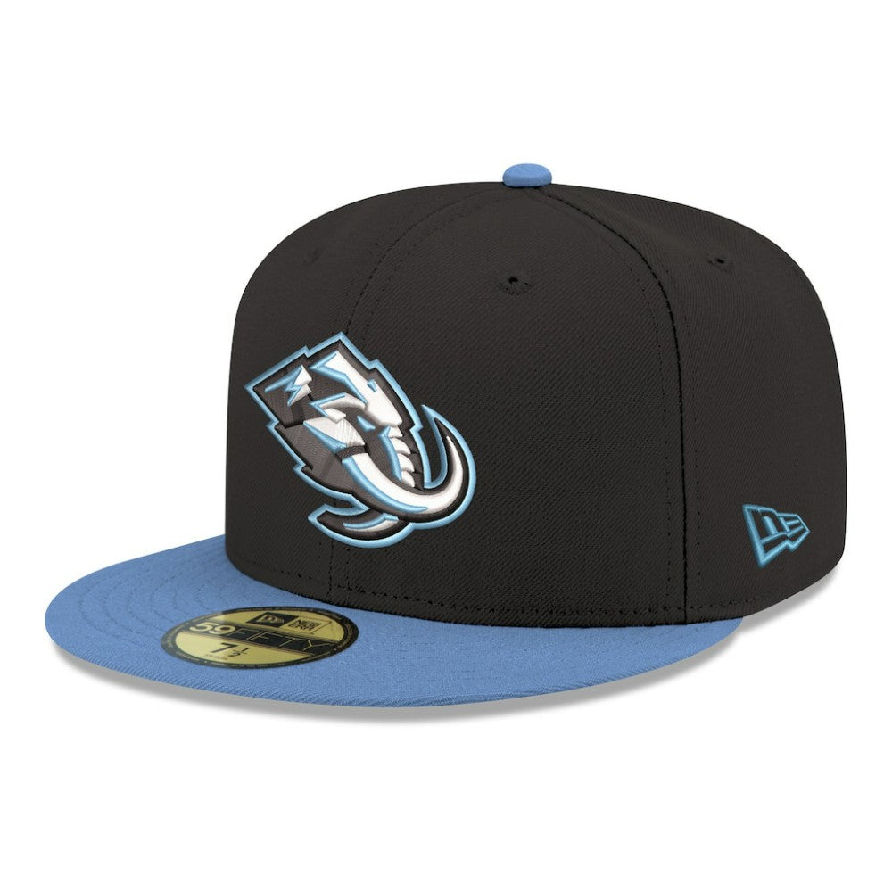 Utah Mammoth New Era Core Logo Two-Tone 59FIFTY Fitted Hat - Black - NHL