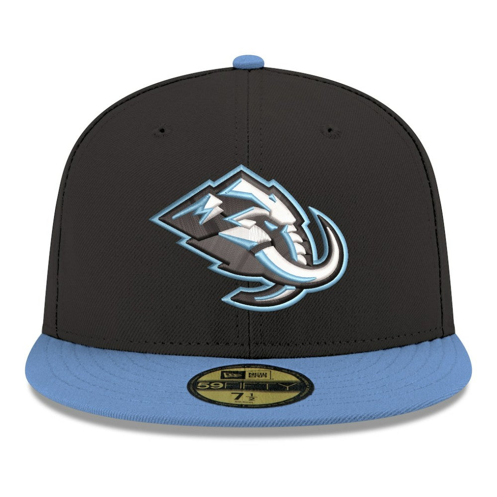 Utah Mammoth New Era Core Logo Two-Tone 59FIFTY Fitted Hat - Black - NHL