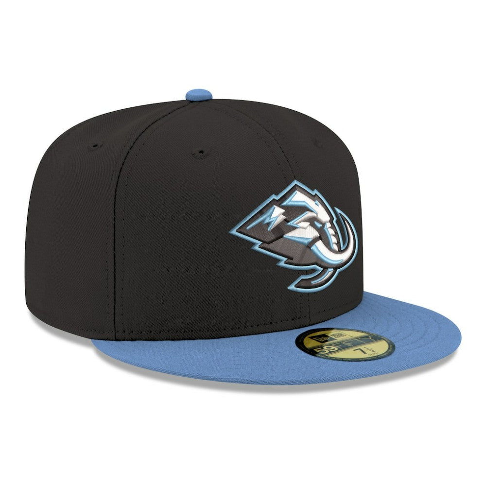 Utah Mammoth New Era Core Logo Two-Tone 59FIFTY Fitted Hat - Black - NHL