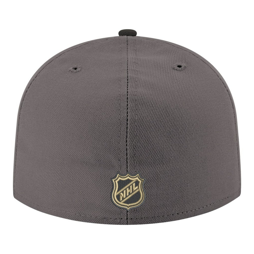 Vegas Golden Knights New Era Core Logo Two-Tone 59FIFTY Fitted Hat - Gray - NHL