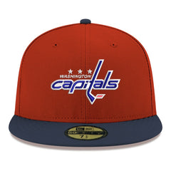 Washington Capitals New Era Core Logo Two-Tone 59FIFTY Fitted Hat - Red - NHL